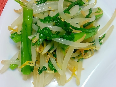 簡単♪もやしと春菊のナムル